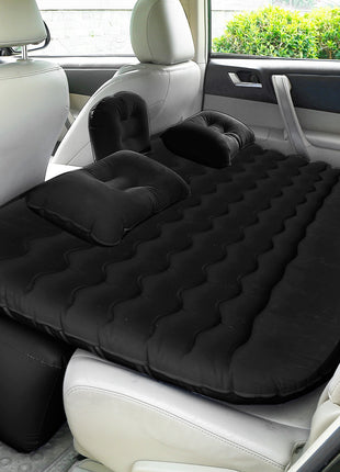 Portable Car Air Mattress Bed with Pump &amp; Pillows (Back Seat Travel &amp; Camping Essential)