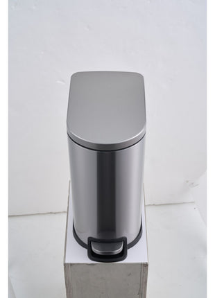 10L Stainless Steel Kitchen Trash Can – Compact Steel Garbage Bin for Kitchen, Bathroom & Office