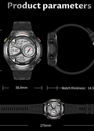 GPS Smart Watch for Men – 1.45" HD Screen with Altimeter Barometer Compass