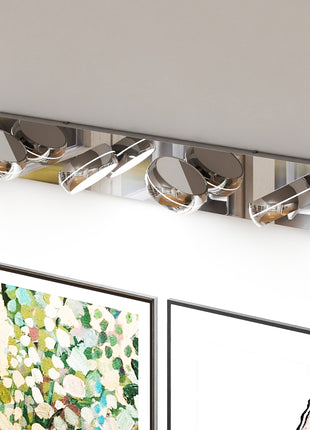 28 Inch LED Vanity Light Chrome – Modern 4 Light Bathroom Fixture for Mirror, Dimmable LED Bath Light Bar (18W)