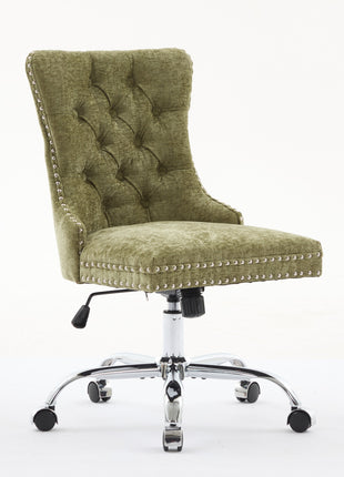 Likeshoppe Furniture Office Chair,Modern Chenille Upholstered Tufted Button