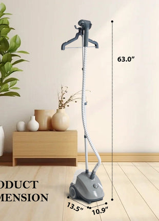 1500W Standing Garment Steamer with 1.7L Tank – 55 Min Continuous Steam