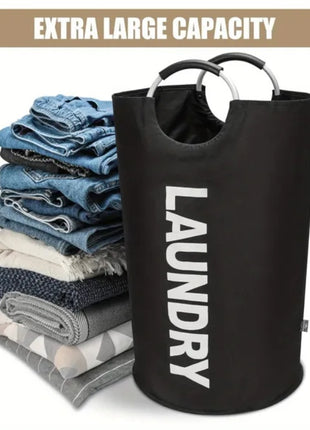 Waterproof Fabric Laundry Basket – Household Clothing & Storage Organizer