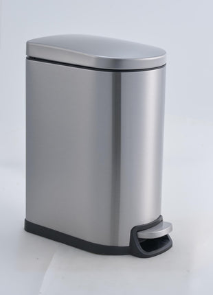 10L Stainless Steel Kitchen Trash Can – Compact Steel Garbage Bin for Kitchen, Bathroom & Office