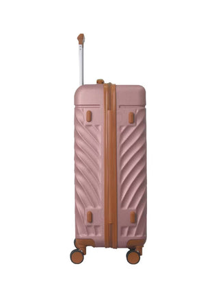 Rose Gold 3 Piece ABS Luggage Set with TSA Lock & Spinner Wheels