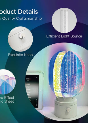 Aurora LED Atmosphere Lamp – Color Changing Portable Night Light for Bedroom Decor