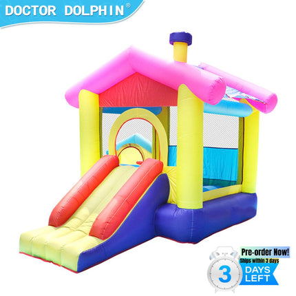 BC10-420D and 840D Inflatable Bounce House Bouncy House w/ Slide and 350W Blower - Likeshoppe 