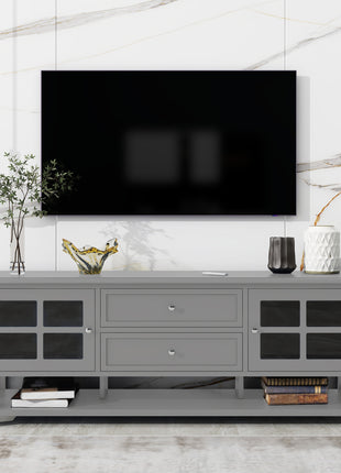 60 Inch TV Stand with Storage Cabinet – Modern Entertainment Center for Living Room
