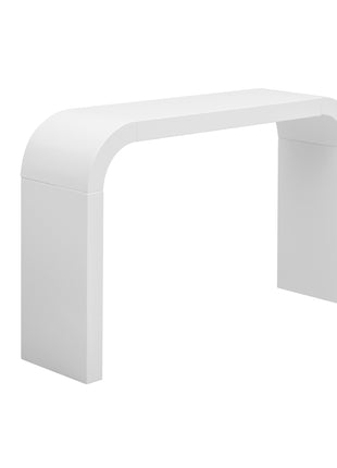 Likeshoppe Modern Minimalist White Console Table – 52" Entryway Sofa Table for Hallway &amp; Living Room