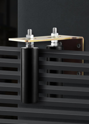 6" Sliding Gate Roller Kit – Heavy Duty Steel Gate Rolling Hardware with Adjustable L-Bracket