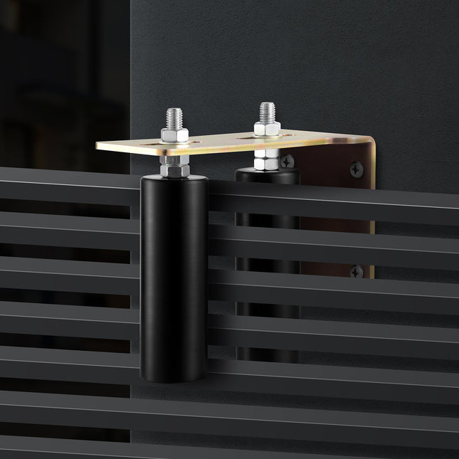 6" Sliding Gate Roller Kit – Heavy Duty Steel Gate Rolling Hardware with Adjustable L-Bracket