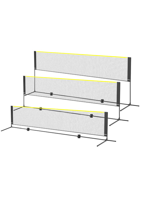 Likeshoppe 14 FT Portable Badminton Net Set – Adjustable Multi-Sport Net for Backyard Tennis, Volleyball &amp; Badminton