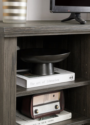 70" TV Stand with Faux Stone Surround – Modern Media Entertainment Center