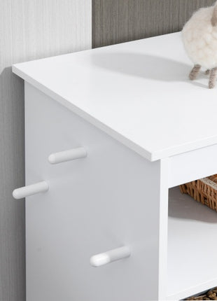 Pet Feeder Station Locker with Storage | Raised Dog Bowl Feeding Cabinet | Likeshoppe
