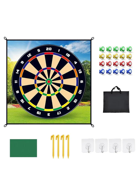 Golf Chipping Game Mat Set – Backyard Sticky Ball Golf Toss Game for Kids & Adults
