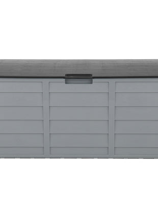 75 Gallon Outdoor Storage Deck Box with Wheels – Weatherproof Garden Tool & Patio Cushion Storage (Grey)