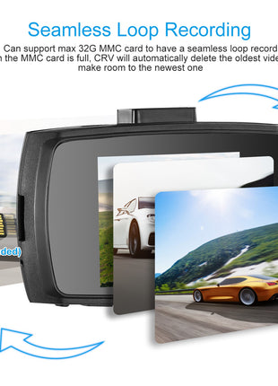 1080P Dash Cam Car DVR Camera – Wide Angle Night Vision Loop Recording Car Camcorder