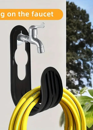 2PCS Garden Hose Hanger – Wall Mounted Hose Holder for Outdoor Storage