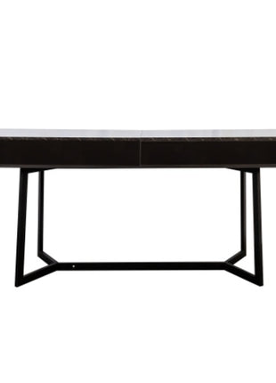 Likeshoppe Modern Black 70.87  Computer Desk, Study & Work Desk  Y-Shaped Metal Legs