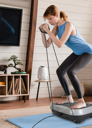 Whole Body Vibration Exercise Machine with Resistance Bands – Home Fitness Platform