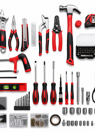 LIKESHOPPE Home & Auto Repair Tool Kit – Complete Tool Set with Drawer Storage Toolbox