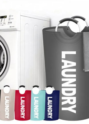 Waterproof Fabric Laundry Basket – Household Clothing & Storage Organizer