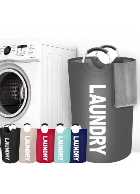 Waterproof Fabric Laundry Basket – Household Clothing & Storage Organizer