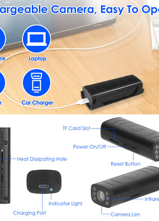 Wireless Backup Camera Rechargeable – Reverse Hitch Camera with Night Vision & App Control