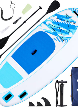 10.5FT Inflatable Stand-Up Kayak with Accessories – Durable SUP with Anti-Slip Deck & 400LB Capacity