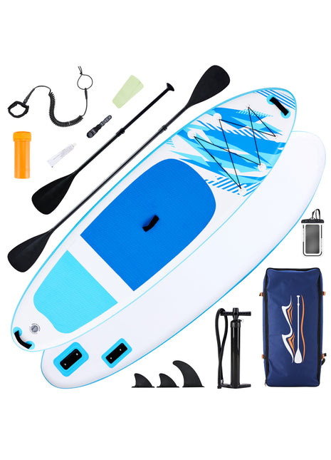 10.5FT Inflatable Stand-Up Kayak with Accessories – Durable SUP with Anti-Slip Deck & 400LB Capacity