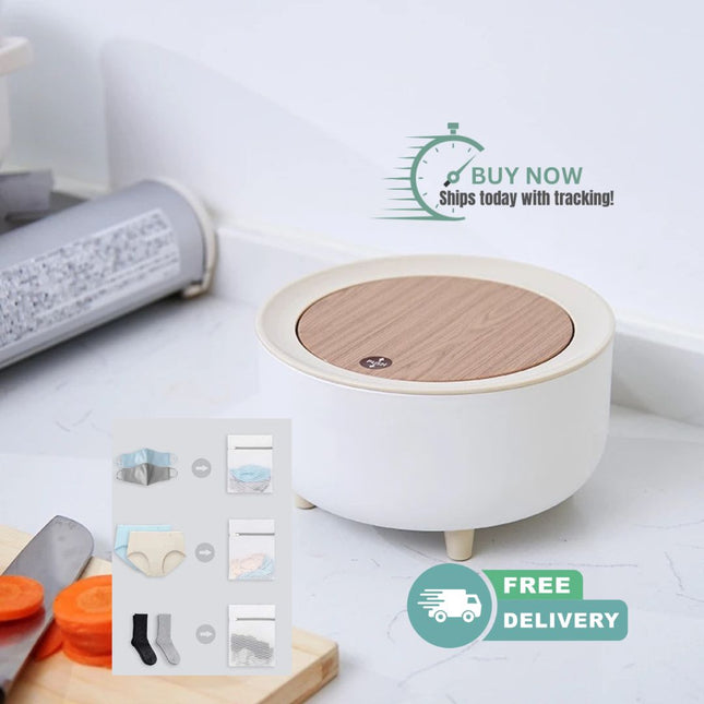 1D- Mini Desktop Trash Can, Simple Press Storage Bucket, Student Dormitory Bedside Table, round Trash Can. - Likeshoppe 