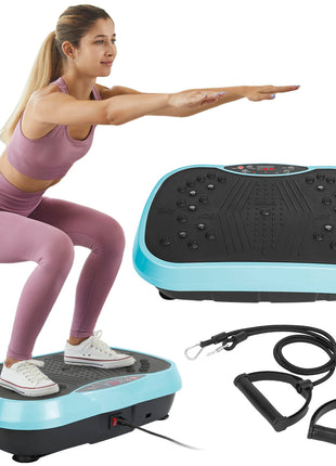 Whole Body Vibration Exercise Machine with Resistance Bands – Home Fitness Platform