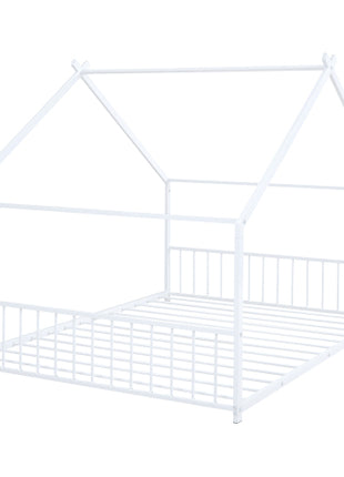 Likeshoppe Kids Full Size Metal Household Bed