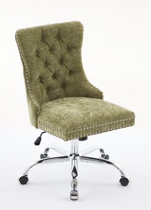 Likeshoppe Furniture Office Chair,Modern Chenille Upholstered Tufted Button