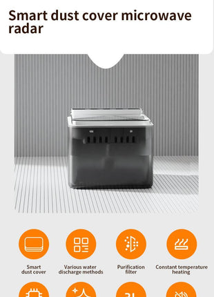 Wireless Pet Water Fountain 3L – Battery Powered Stainless Steel Cat & Dog Dispenser