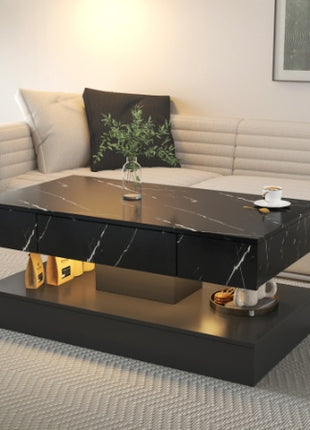 Likeshoppe 16.93IN High LED Coffee Table,Modern Coffee Table For Living Room
