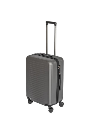 3 Piece Dark Gray ABS Luggage Set with Spinner Wheels & Lock