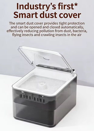 Wireless Pet Water Fountain 3L – Battery Powered Stainless Steel Cat & Dog Dispenser