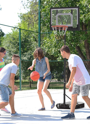 Likeshoppe Choice-Adjustable Portable Basketball Hoop – Outdoor Basketball Stand with Wheels