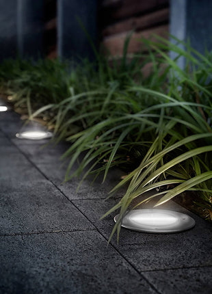 Likeshoppe Solar LED Ground Lights 4-Pack – Waterproof Outdoor Pathway Lighting for Garden, Yard & Walkway