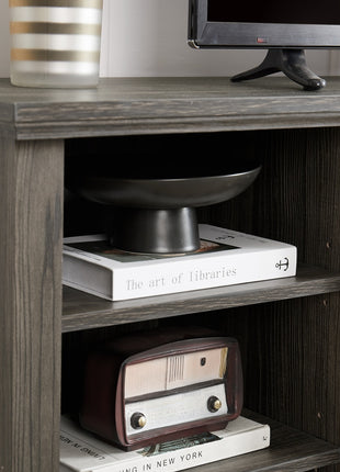 70" TV Stand with Faux Stone Surround – Modern Media Entertainment Center
