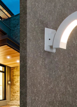 Likeshoppe Modern LED Outdoor Wall Sconce – Waterproof Aluminum Patio & Porch Light for Exterior Lighting