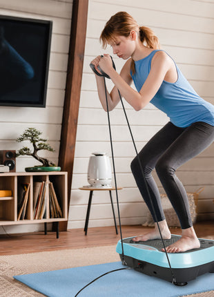 Whole Body Vibration Exercise Machine with Resistance Bands – Home Fitness Platform
