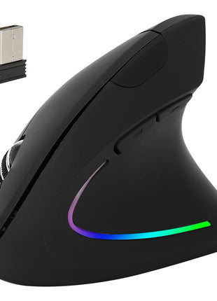2.4G Wireless Vertical Ergonomic Mouse – Adjustable DPI Optical Mouse for PC & Laptop