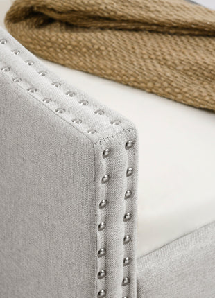 Likeshoppe Daybed with Trundle – Upholstered Mid-Century Sofa Bed with Button Tufted Back, Beige