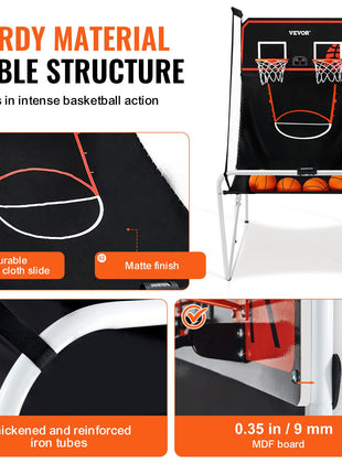Likeshoppe Basketball Arcade Game – 7FT Double Shot Indoor Basketball Hoop with Electronic Scoreboard