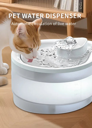 2.5L USB Pet Water Fountain – Automatic Cat & Dog Water Dispenser with Filter