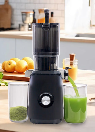 Cold Press Juicer with 4.25" Wide Feed Chute – 200W Slow Masticating Juicer for Whole Fruits