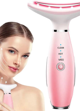 3-in-1 Neck & Face Massager with Heating & Vibration Skin Care Tool