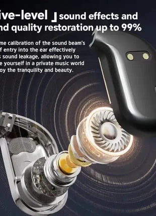 AI Translation Headset Bone Conduction Wireless Earbuds with Real-Time Translation in 144 Languages